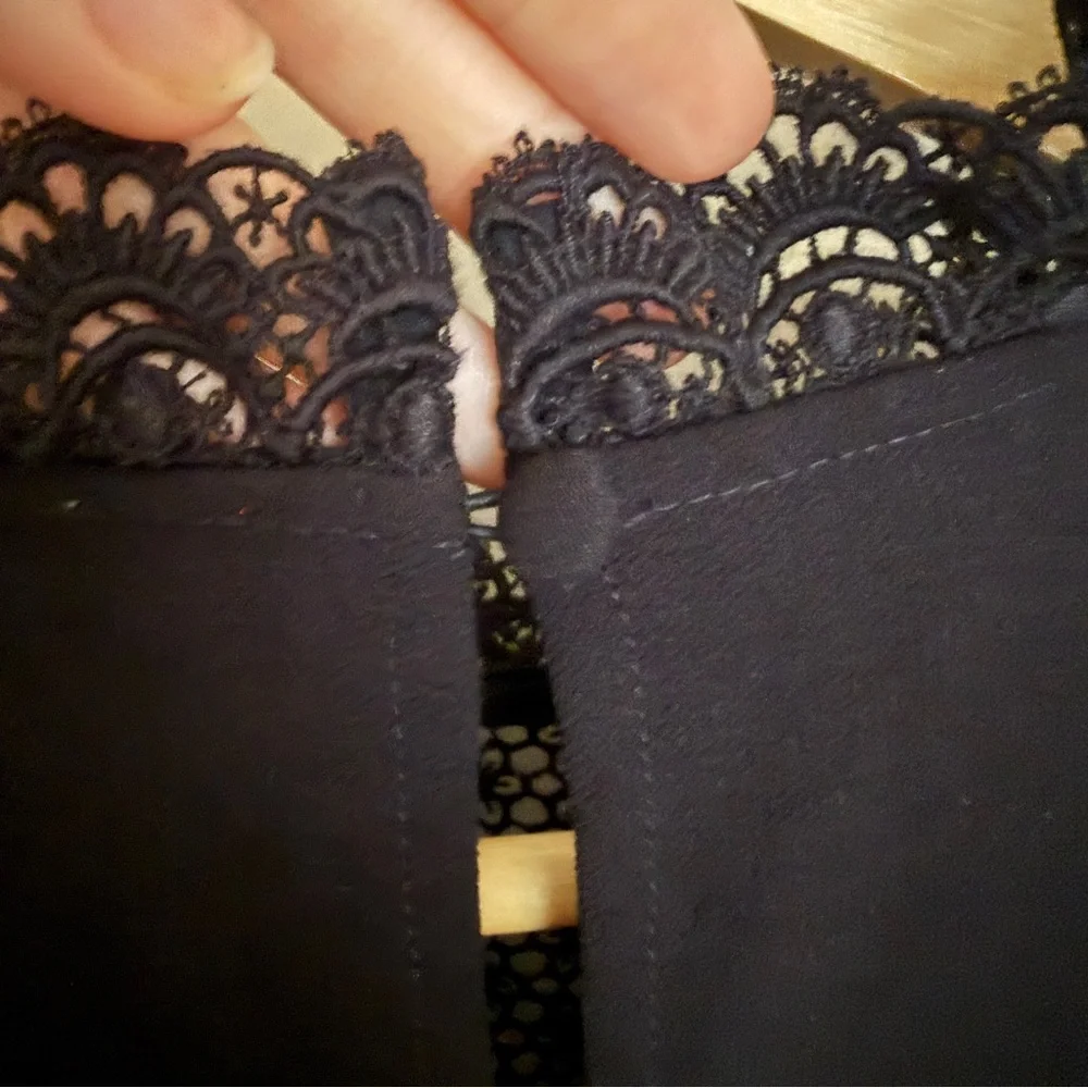 Sezane Black Lace Blouse - Picture 9 of 12